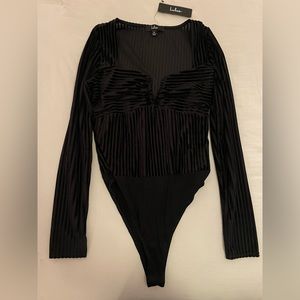 Lulus velvet bodysuit